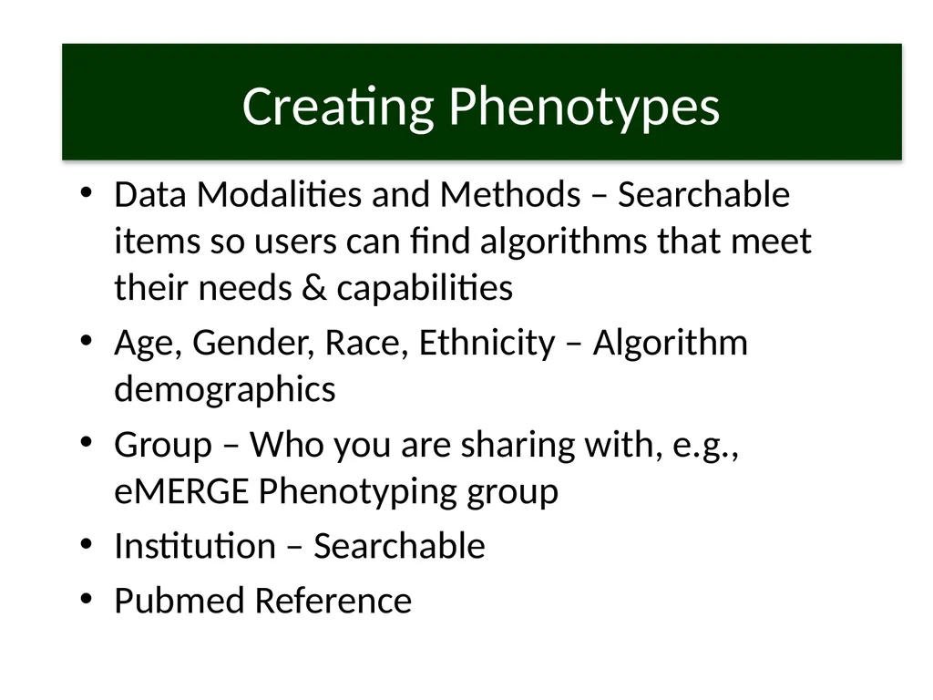 Public Final phenotypes algorithms and - slide 2 of 6