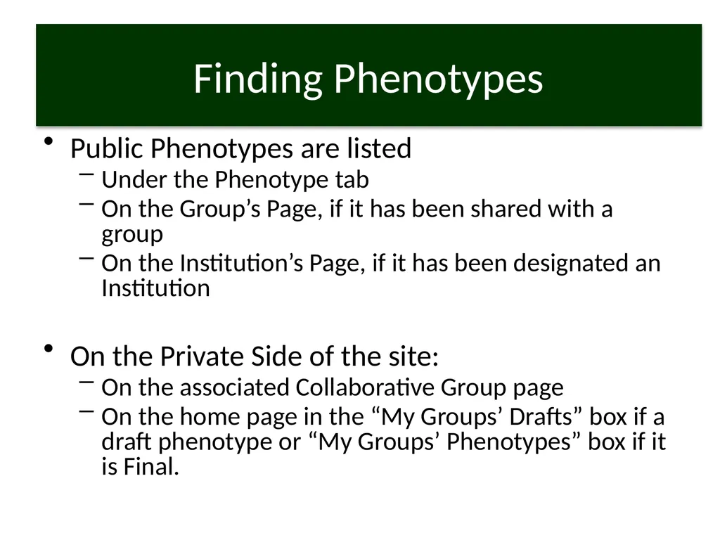 Public Final phenotypes algorithms and - slide 6 of 6