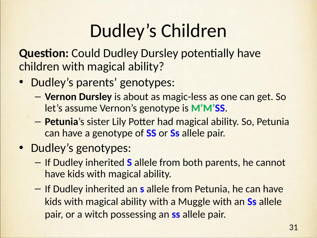 Genetics in Harry Potter’s World Lesson 2 Beyond - slide 31 of 31