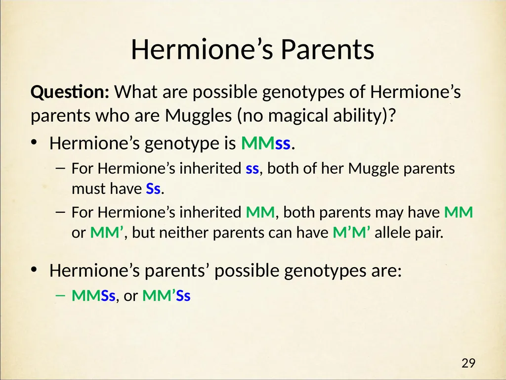Genetics in Harry Potter’s World Lesson 2 Beyond - slide 29 of 31