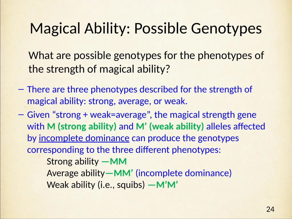 Genetics in Harry Potter’s World Lesson 2 Beyond - slide 24 of 31