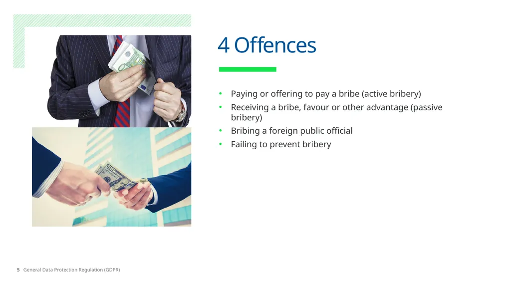 No Place for Bribery Learning Objectives What is - slide 5 of 28