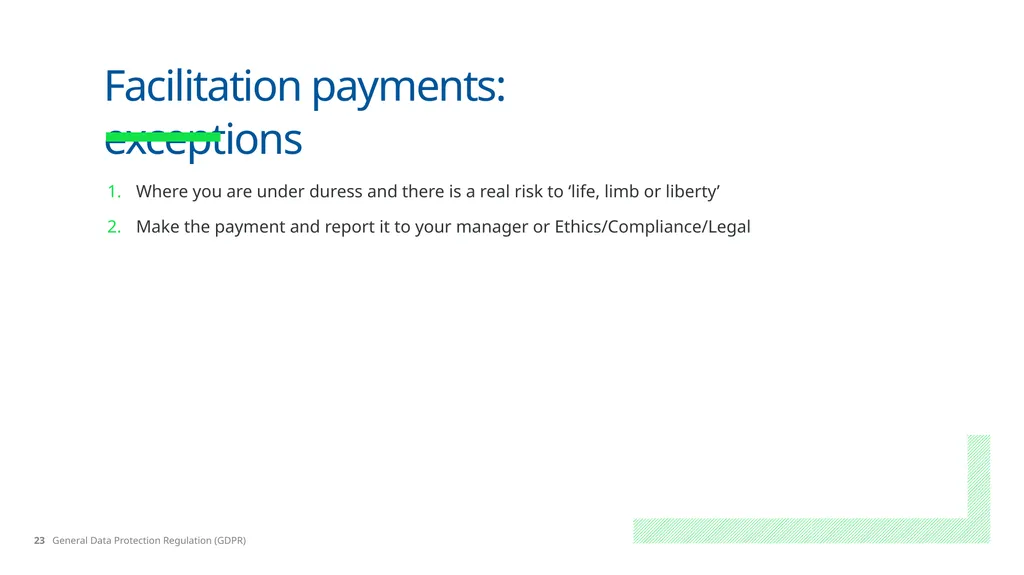No Place for Bribery Learning Objectives What is - slide 23 of 28