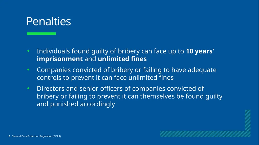 No Place for Bribery Learning Objectives What is - slide 6 of 28