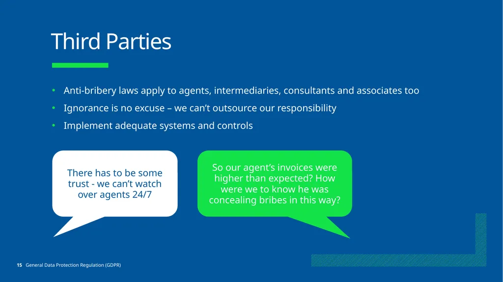 No Place for Bribery Learning Objectives What is - slide 15 of 28