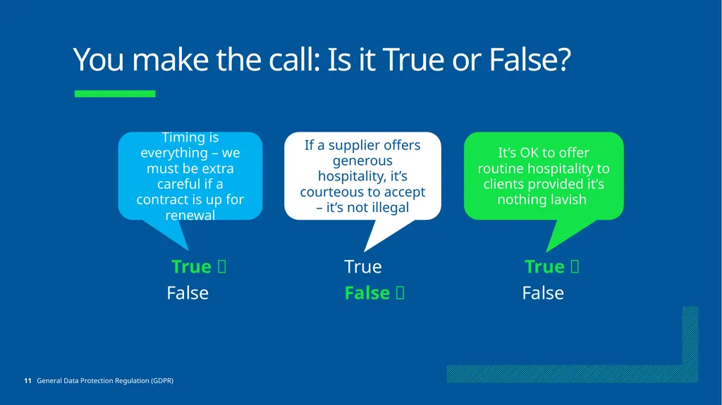 No Place for Bribery Learning Objectives What is - slide 11 of 28