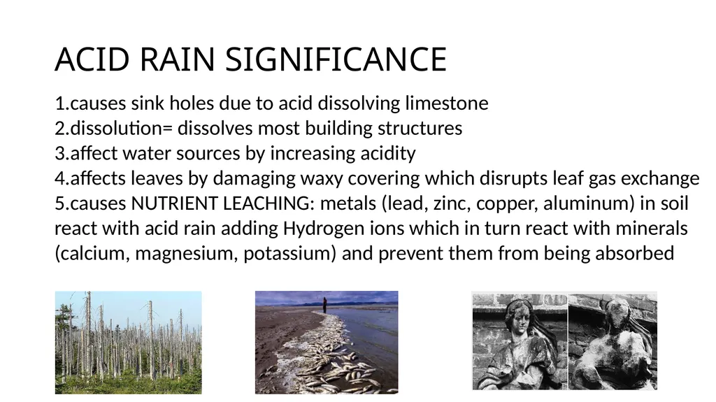 APES – UNIT 9 GLOBAL IMPACT ACID RAIN *a result - slide 5 of 28