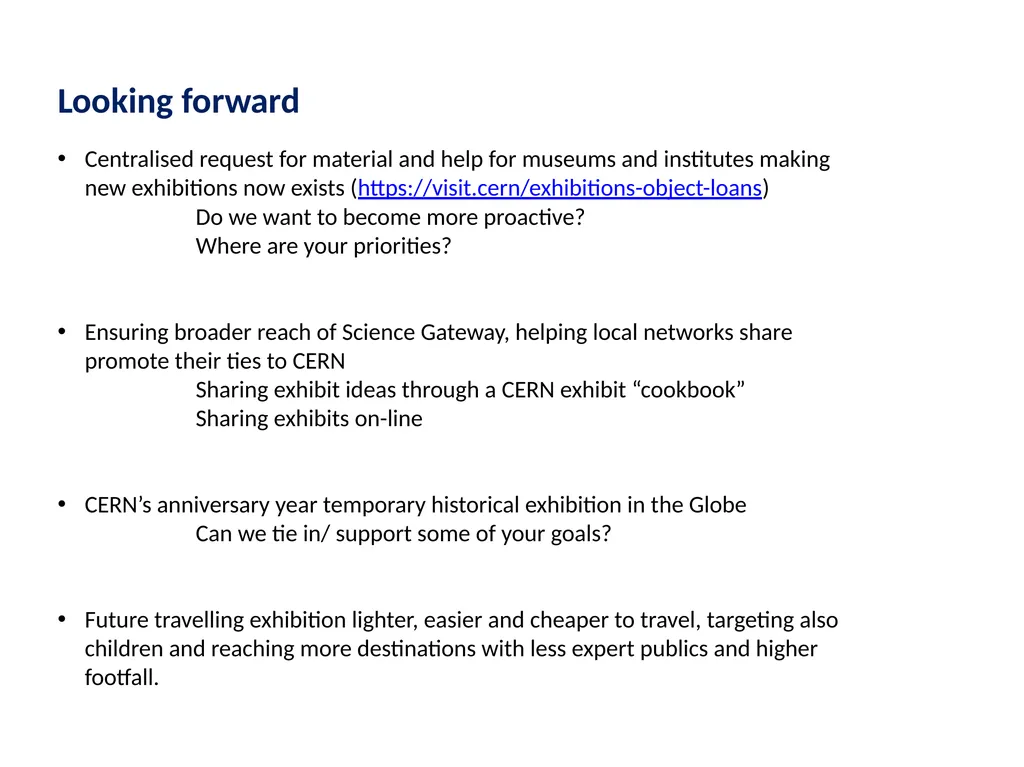 Science Gateway exhibitions CERN Heritage Audience - slide 3 of 3