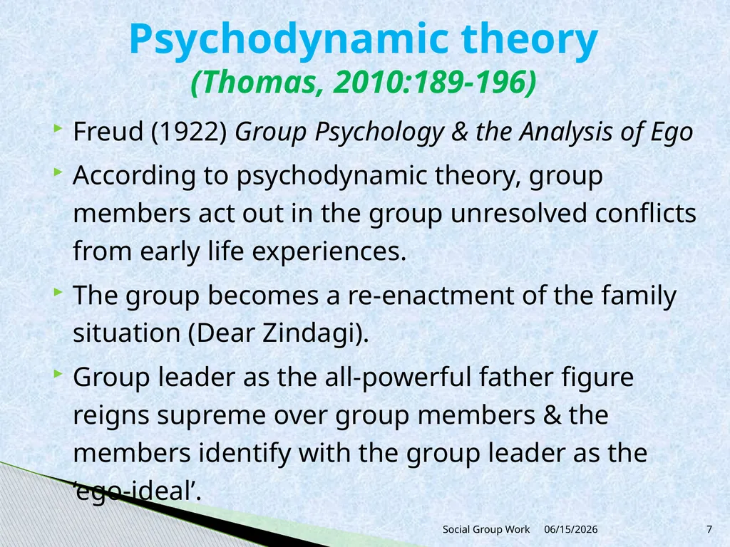 Unit 1Introduction to Group Work 1.4 Theoretical - slide 7 of 21
