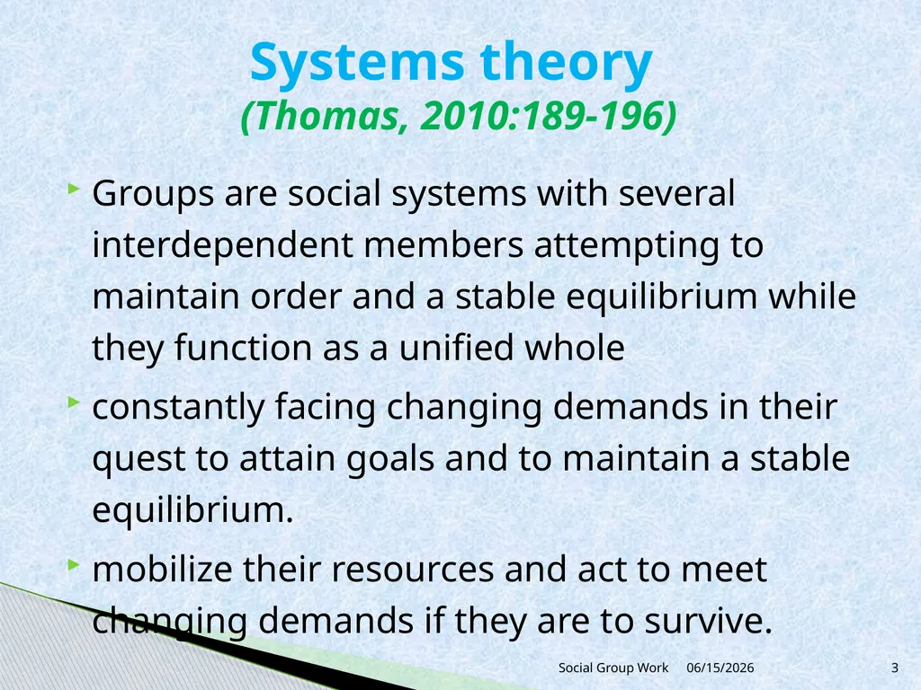 Unit 1Introduction to Group Work 1.4 Theoretical - slide 3 of 21