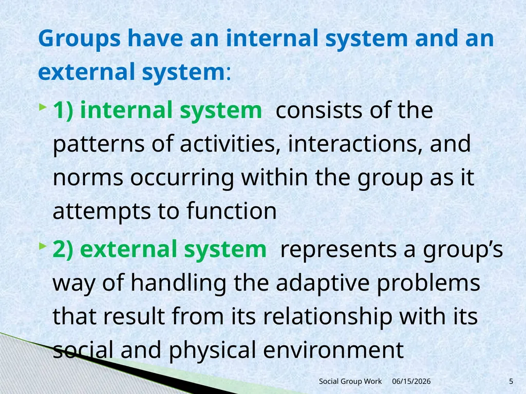 Unit 1Introduction to Group Work 1.4 Theoretical - slide 5 of 21