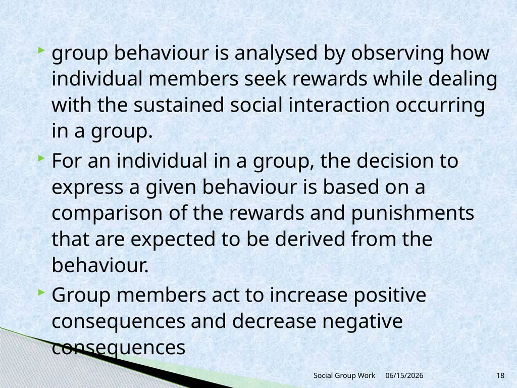 Unit 1Introduction to Group Work 1.4 Theoretical - slide 18 of 21