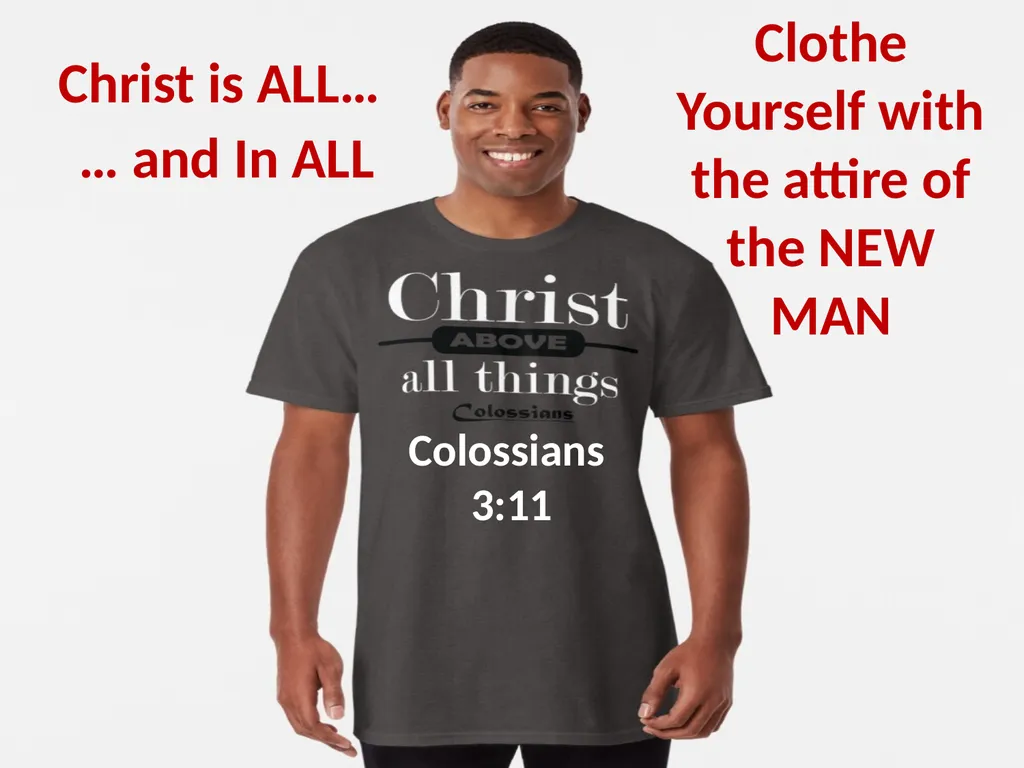 Christ is ALL… …In ALL Colossians 3:11 Firstborn - slide 5 of 5