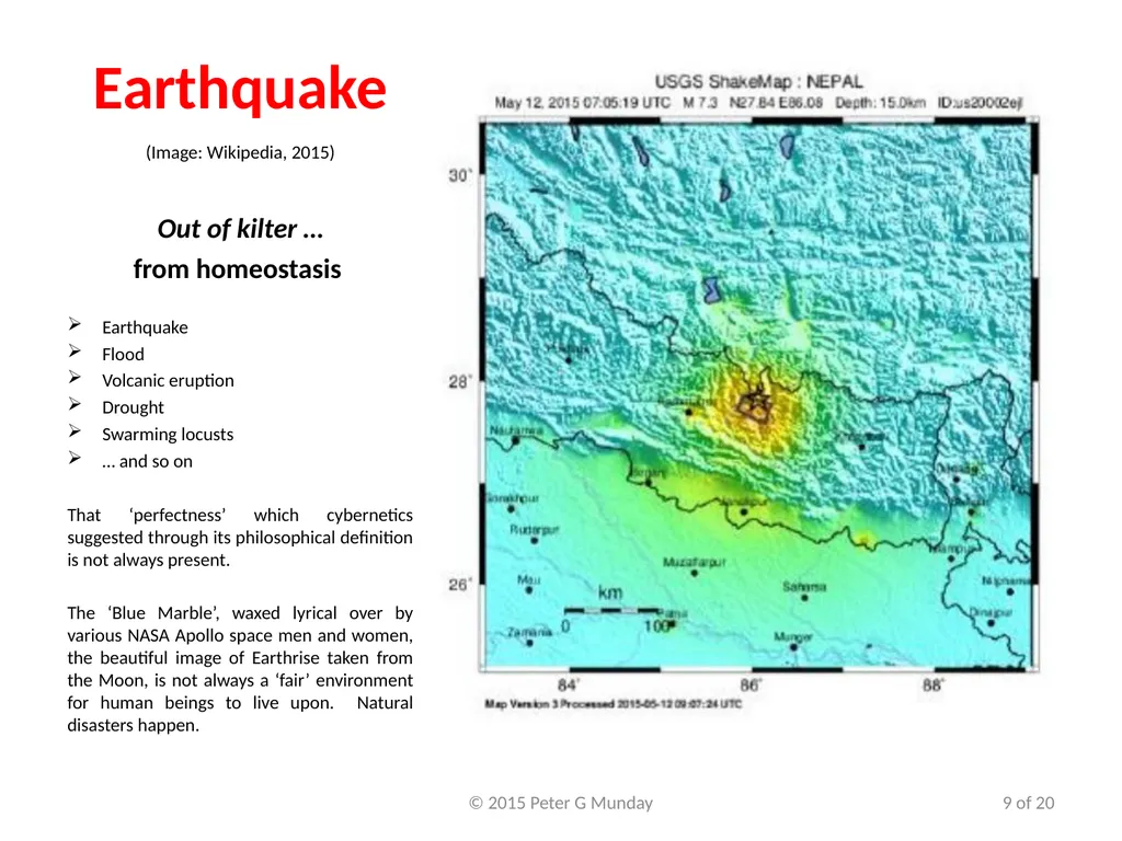 VSM working in Natural Disasters Peter Munday, PhD - slide 9 of 20