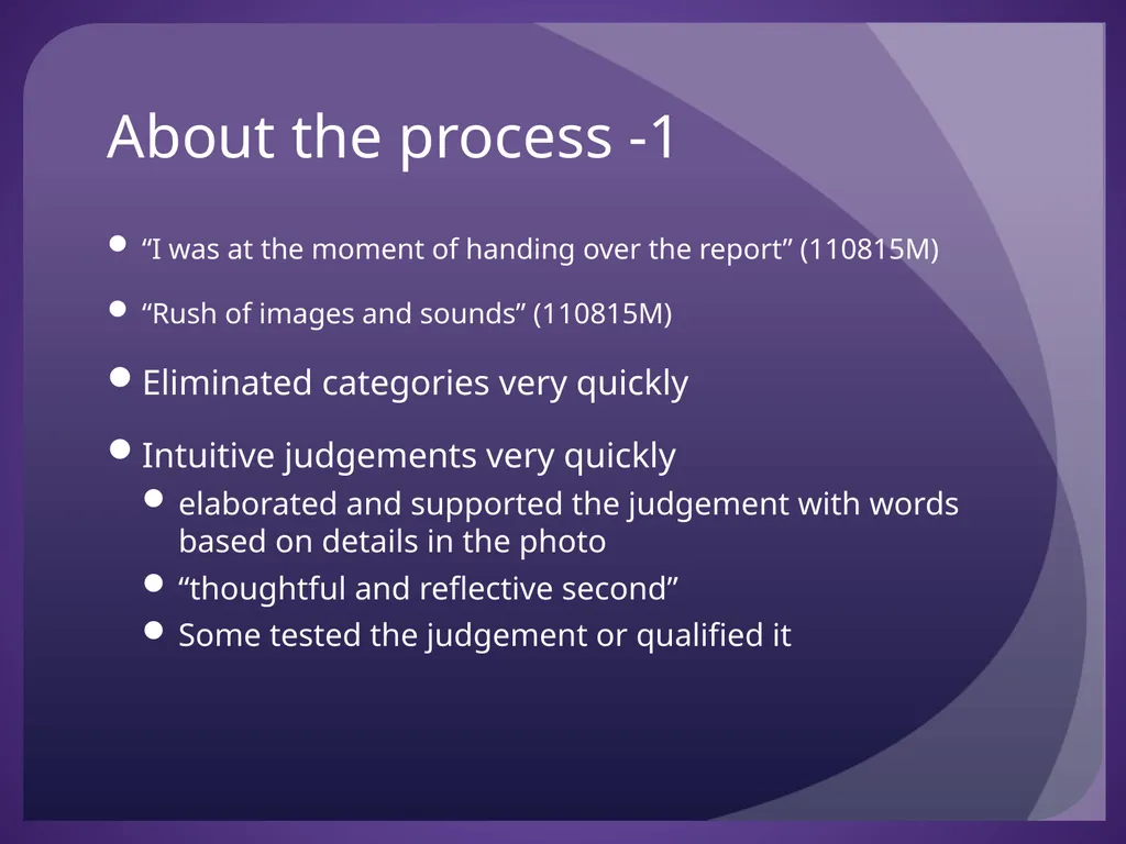 What is Going On? How do cognitive processes - slide 20 of 23
