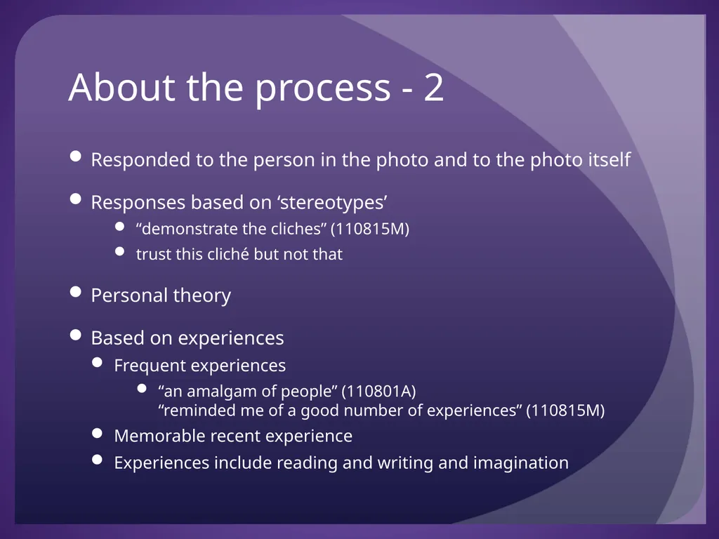 What is Going On? How do cognitive processes - slide 21 of 23