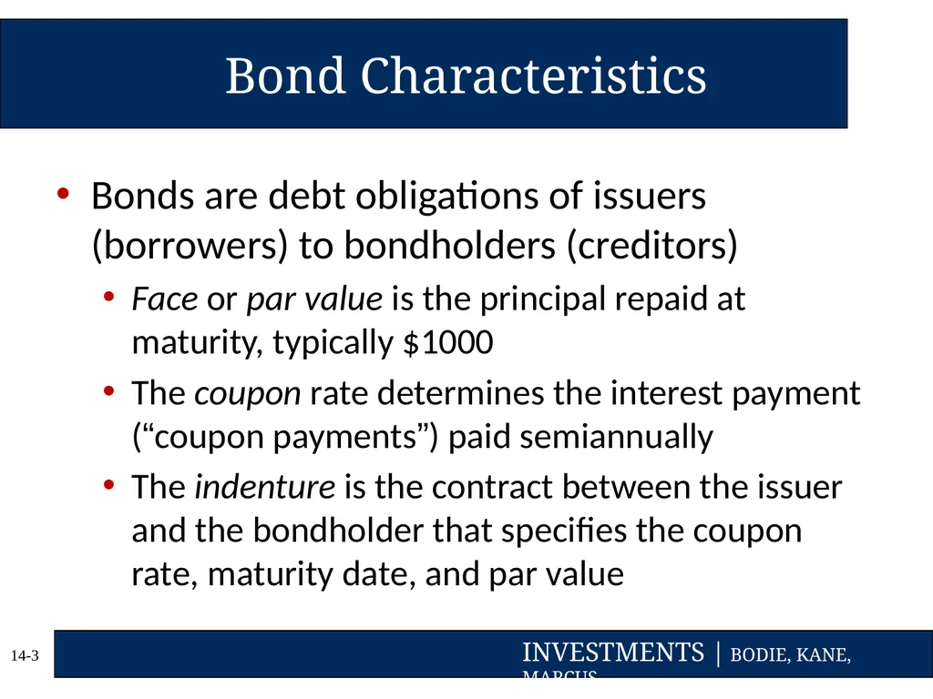 Chapter Fourteen Bond Prices and Yields Copyright - slide 3 of 35
