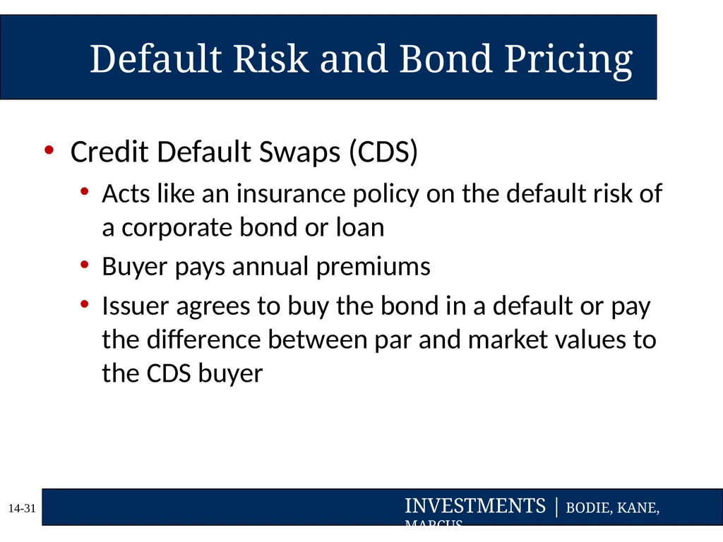 Chapter Fourteen Bond Prices and Yields Copyright - slide 31 of 35