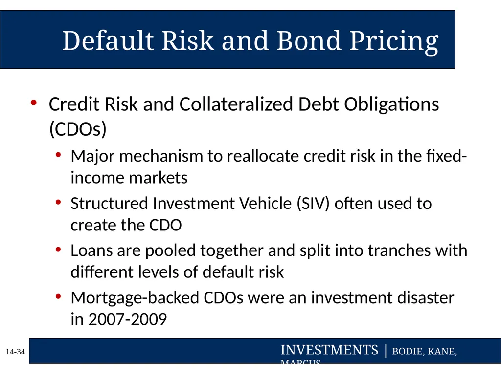 Chapter Fourteen Bond Prices and Yields Copyright - slide 34 of 35