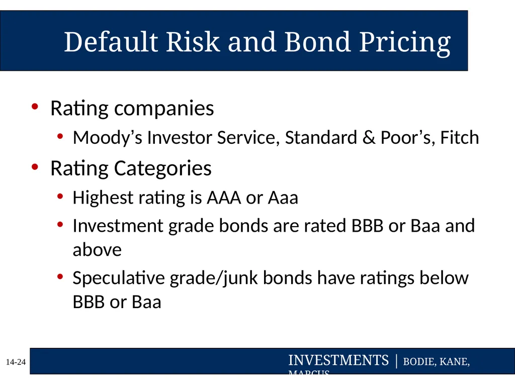 Chapter Fourteen Bond Prices and Yields Copyright - slide 24 of 35