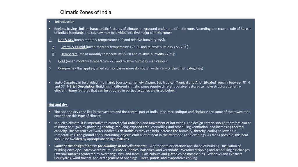 Subject: Climatology Topic: Classification of - slide 5 of 8