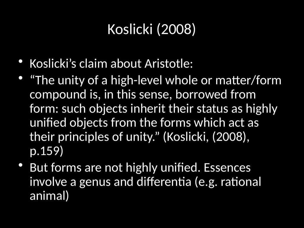 PH251 Metaphysics Week 10. Neo-Aristotelian - slide 14 of 26