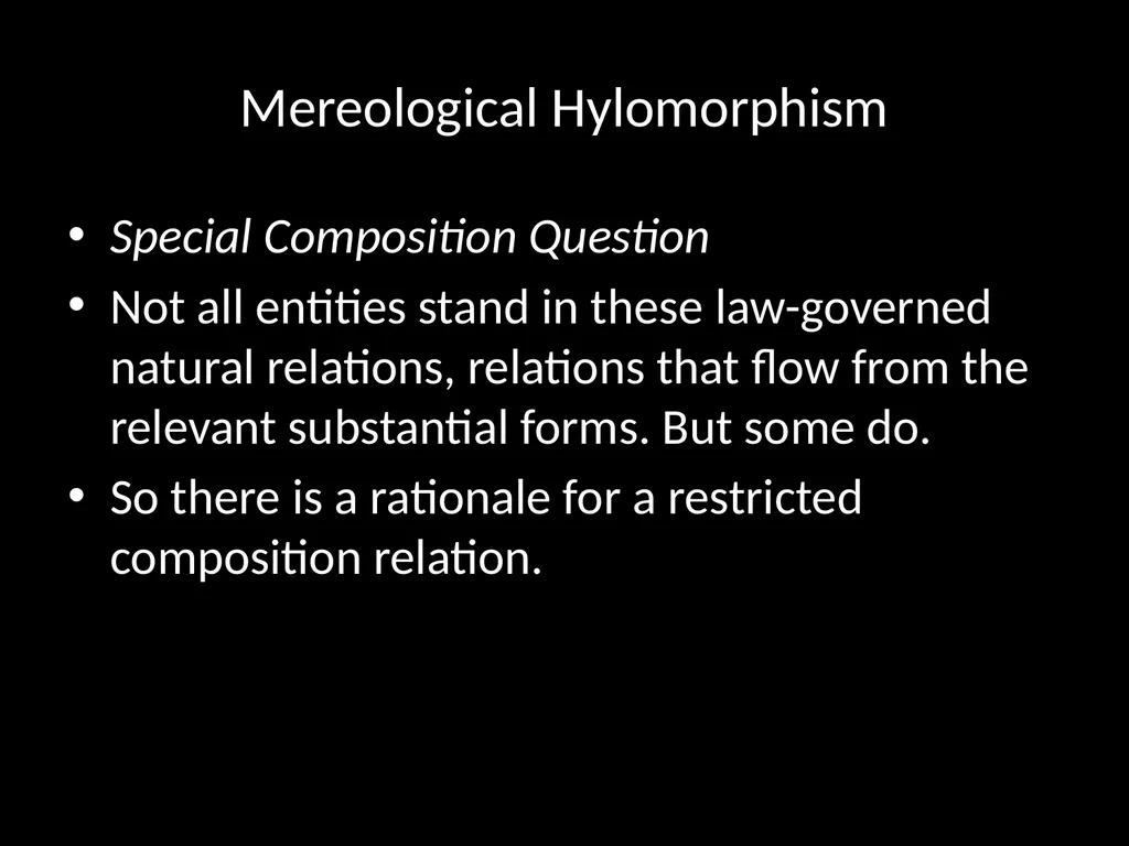 PH251 Metaphysics Week 10. Neo-Aristotelian - slide 17 of 26