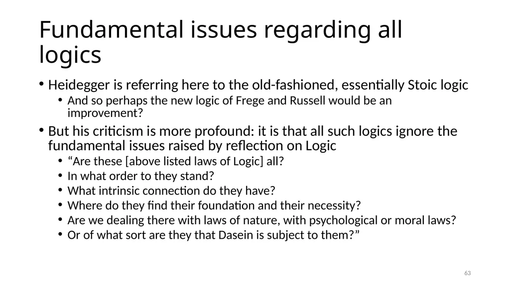 Much Ado about The Nothing Carnap and Heidegger on - slide 63 of 86