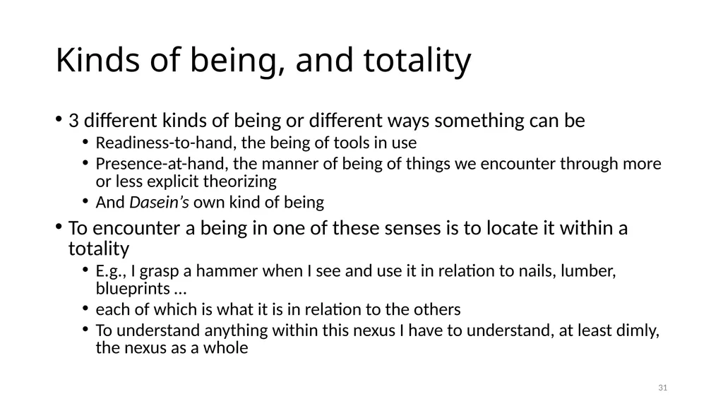Much Ado about The Nothing Carnap and Heidegger on - slide 31 of 86