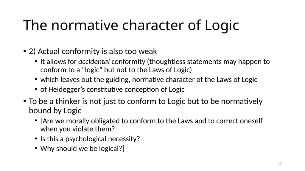 Much Ado about The Nothing Carnap and Heidegger on - slide 59 of 86