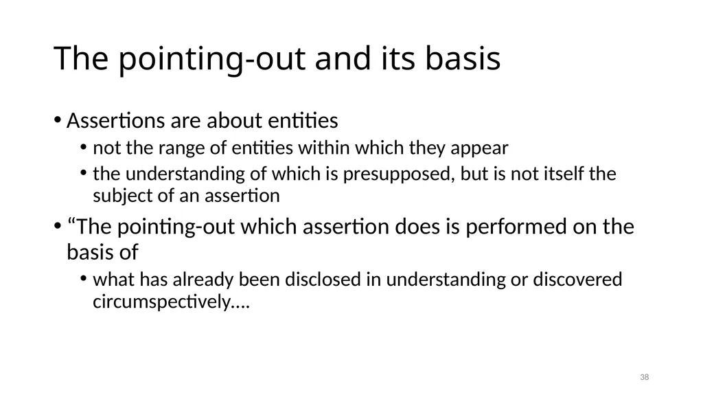 Much Ado about The Nothing Carnap and Heidegger on - slide 38 of 86