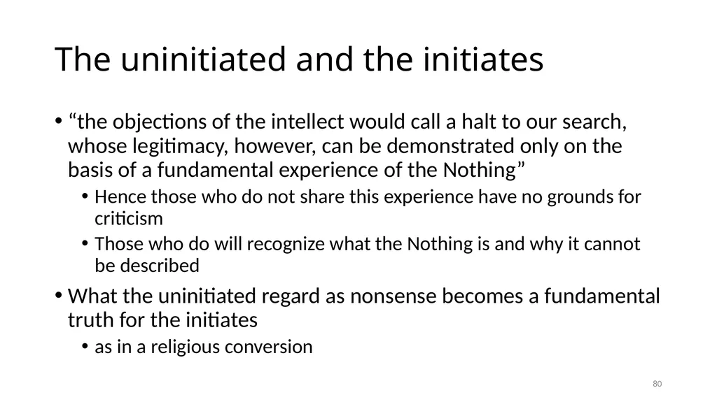 Much Ado about The Nothing Carnap and Heidegger on - slide 80 of 86