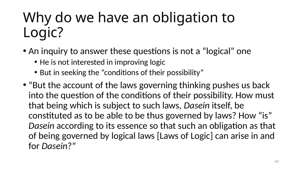 Much Ado about The Nothing Carnap and Heidegger on - slide 64 of 86