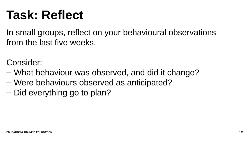 T LEVEL IN ANIMAL CARE AND MANAGEMENT Support - slide 109 of 139