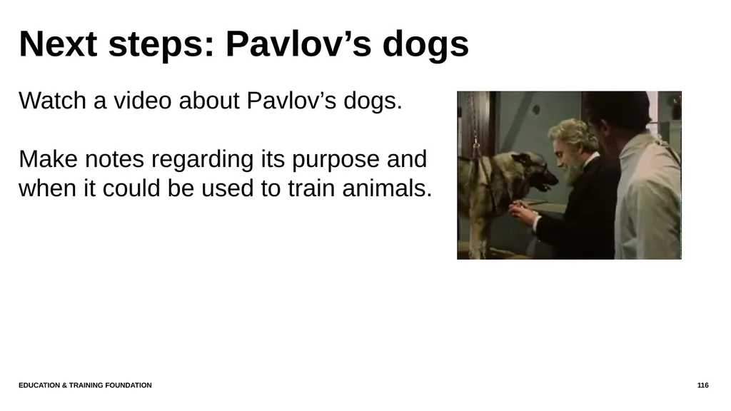T LEVEL IN ANIMAL CARE AND MANAGEMENT Support - slide 116 of 139