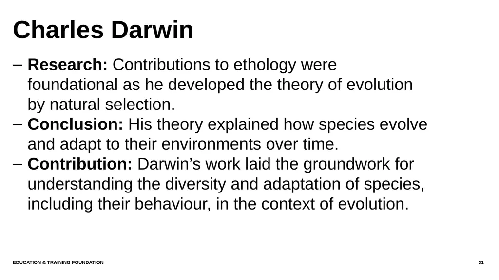 T LEVEL IN ANIMAL CARE AND MANAGEMENT Support - slide 31 of 139
