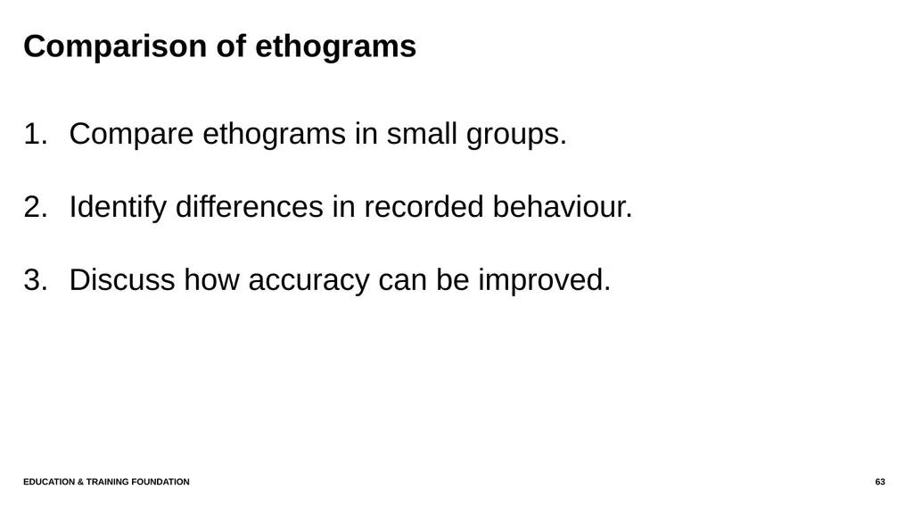 T LEVEL IN ANIMAL CARE AND MANAGEMENT Support - slide 63 of 139