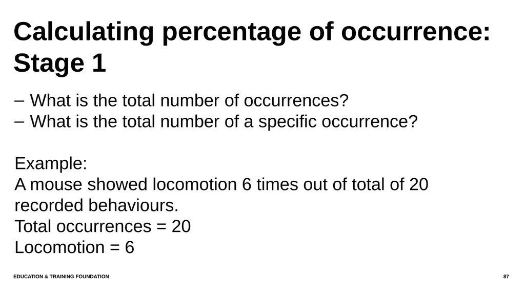 T LEVEL IN ANIMAL CARE AND MANAGEMENT Support - slide 87 of 139