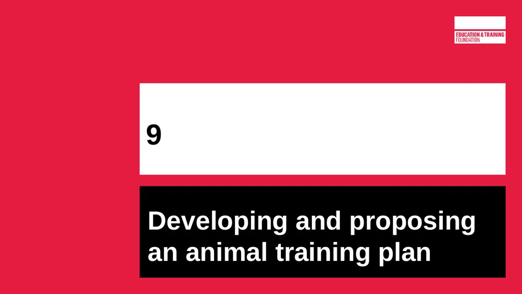 T LEVEL IN ANIMAL CARE AND MANAGEMENT Support - slide 124 of 139