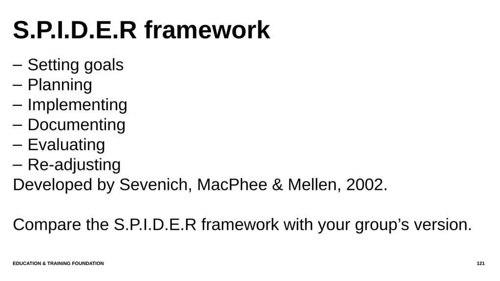T LEVEL IN ANIMAL CARE AND MANAGEMENT Support - slide 121 of 139
