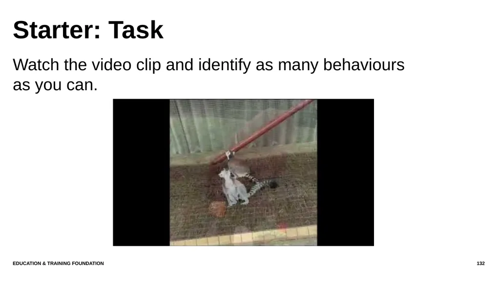 T LEVEL IN ANIMAL CARE AND MANAGEMENT Support - slide 132 of 139
