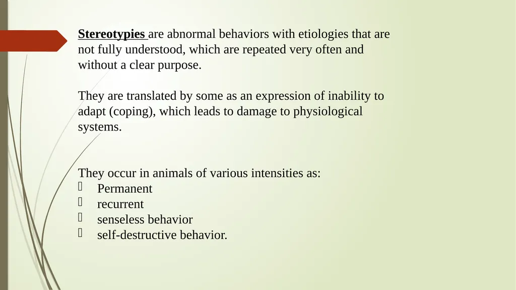 Animal Welfare as a requirement for the proper - slide 37 of 56