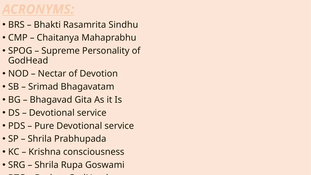 SUMMARY STUDY BASED ON SHRILA PRABHUPADA’S NECTAR - slide 3 of 25