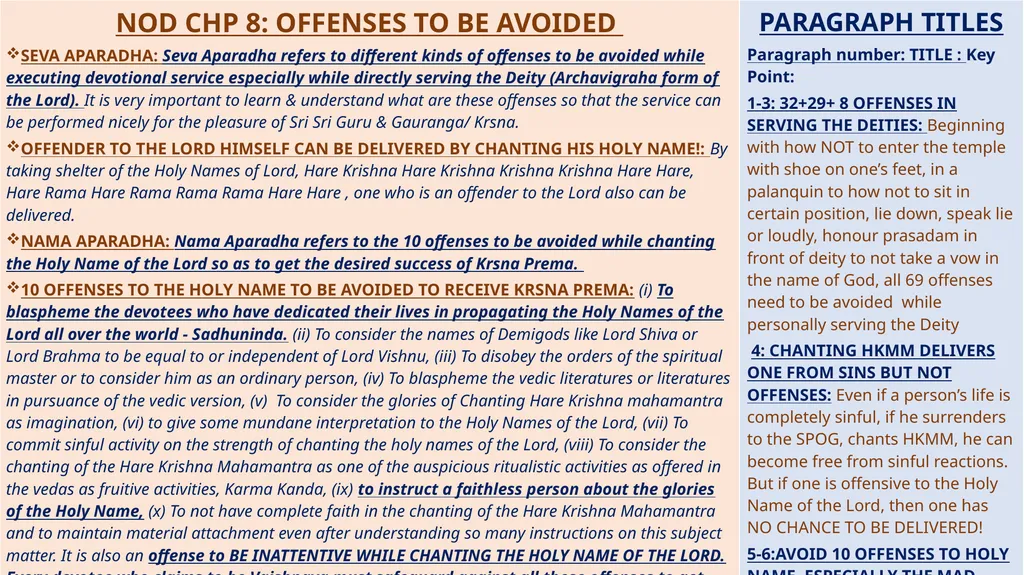 SUMMARY STUDY BASED ON SHRILA PRABHUPADA’S NECTAR - slide 13 of 25
