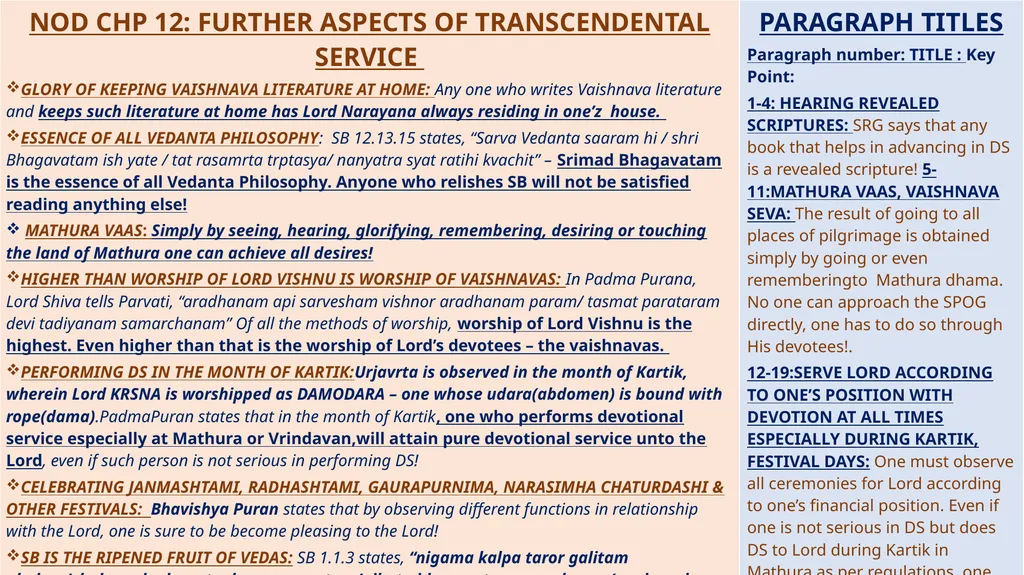SUMMARY STUDY BASED ON SHRILA PRABHUPADA’S NECTAR - slide 17 of 25