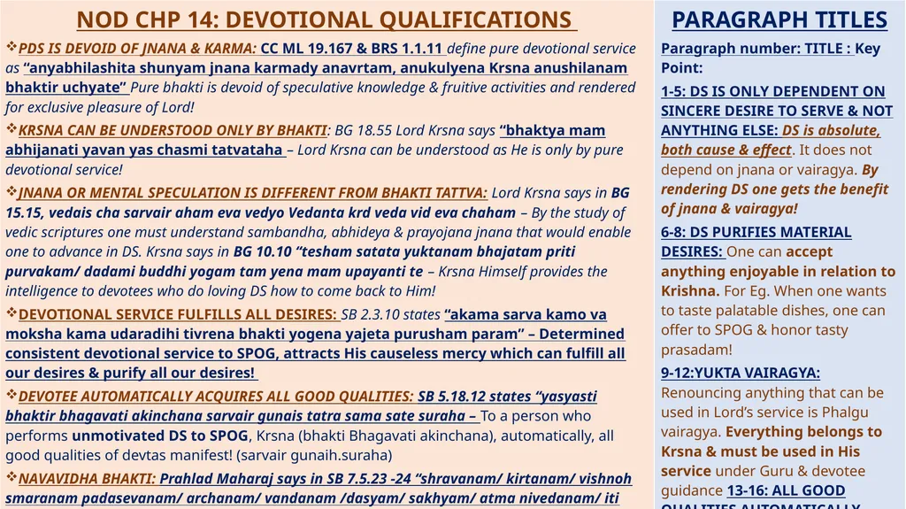 SUMMARY STUDY BASED ON SHRILA PRABHUPADA’S NECTAR - slide 19 of 25