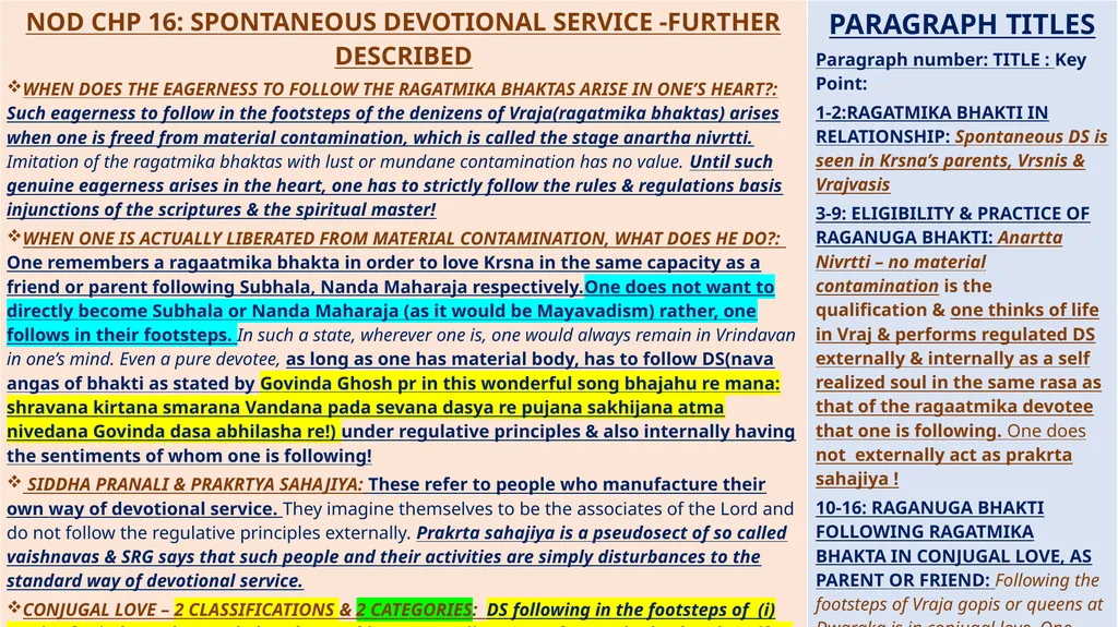 SUMMARY STUDY BASED ON SHRILA PRABHUPADA’S NECTAR - slide 21 of 25