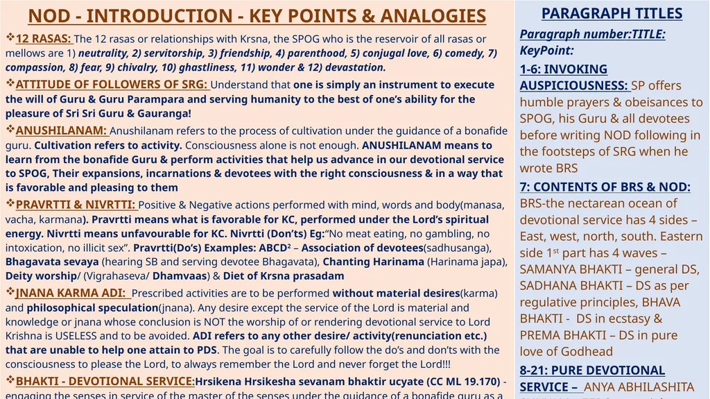 SUMMARY STUDY BASED ON SHRILA PRABHUPADA’S NECTAR - slide 5 of 25