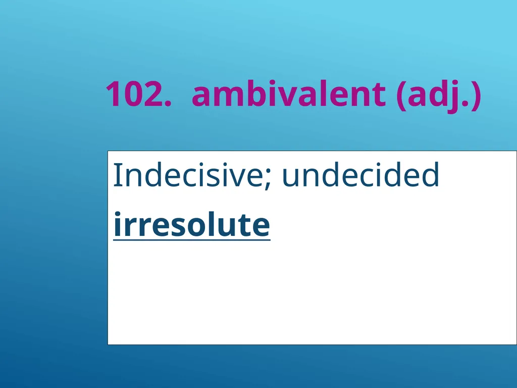 #51 - #251 AP Vocabulary List spacious, roomy - slide 53 of 251