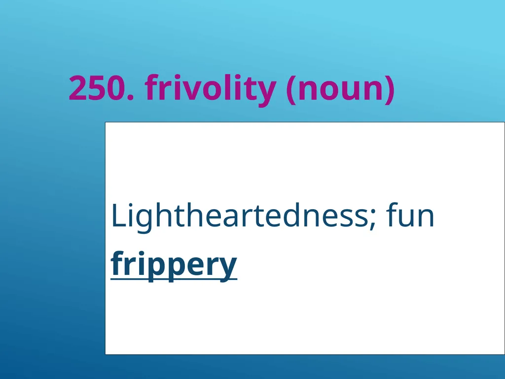 #51 - #251 AP Vocabulary List spacious, roomy - slide 201 of 251